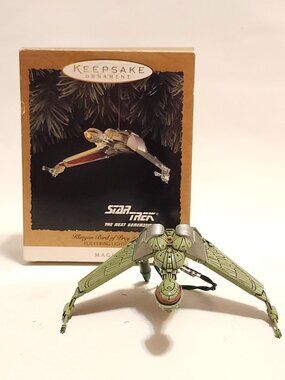 Hallmark Star Trek TNG Klingon Bird of Prey Keepsake Ornament 1994 Magic